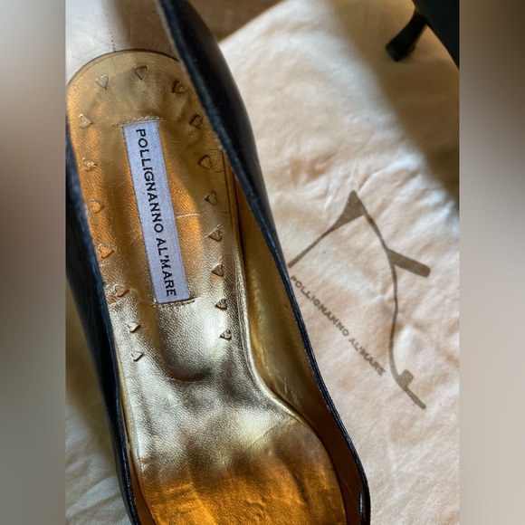 Quiet Luxury is Trending! Elegant Italian leather Pollignanno Al Mare Pumps - Picture 3 of 7